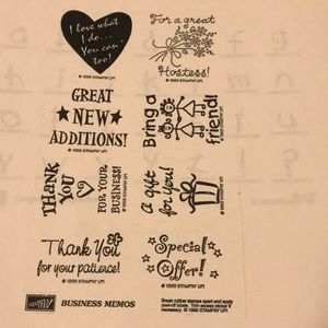 Stampin Up. Business Memos  1999